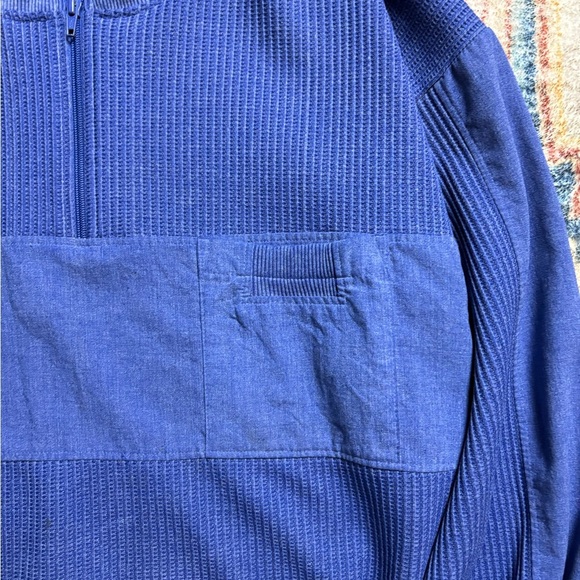 Vintage Xceptions 1/2 Zip-up Textured Crewneck Medium - Picture 4 of 4